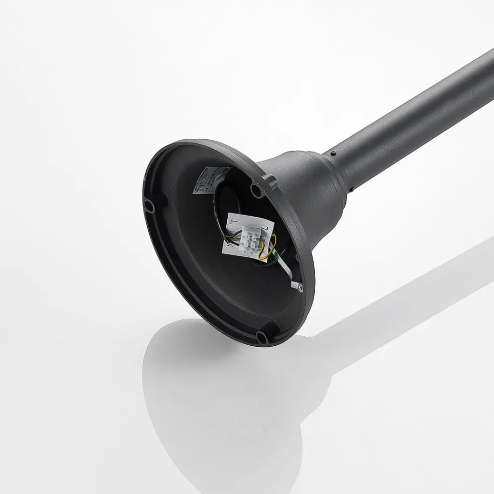 Lindby Lygtepæle > Edric lygtepæl, højde 215 cm, antracit, aluminium