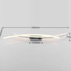 Lindby Loftlamper|Loftlamper > Elarit LED-loftlampe, forkromet