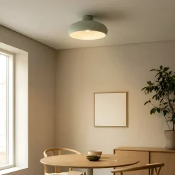 Lindby Loftlamper|Loftlamper > Elover loftlampe, lysegrøn, Ø 45 cm, jern