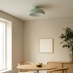 Lindby Loftlamper|Loftlamper > Elover loftlampe, lysegrøn, Ø 45 cm, jern
