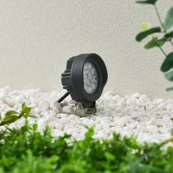 Lindby Udendørs Spot|Væglamper > Emar LED-spot med jordspyd i mørkegråt