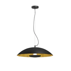 Lindby Pendellamper|Pendellamper > Emilienne pendellampe, sort, guldfarvet, Ø 60 cm