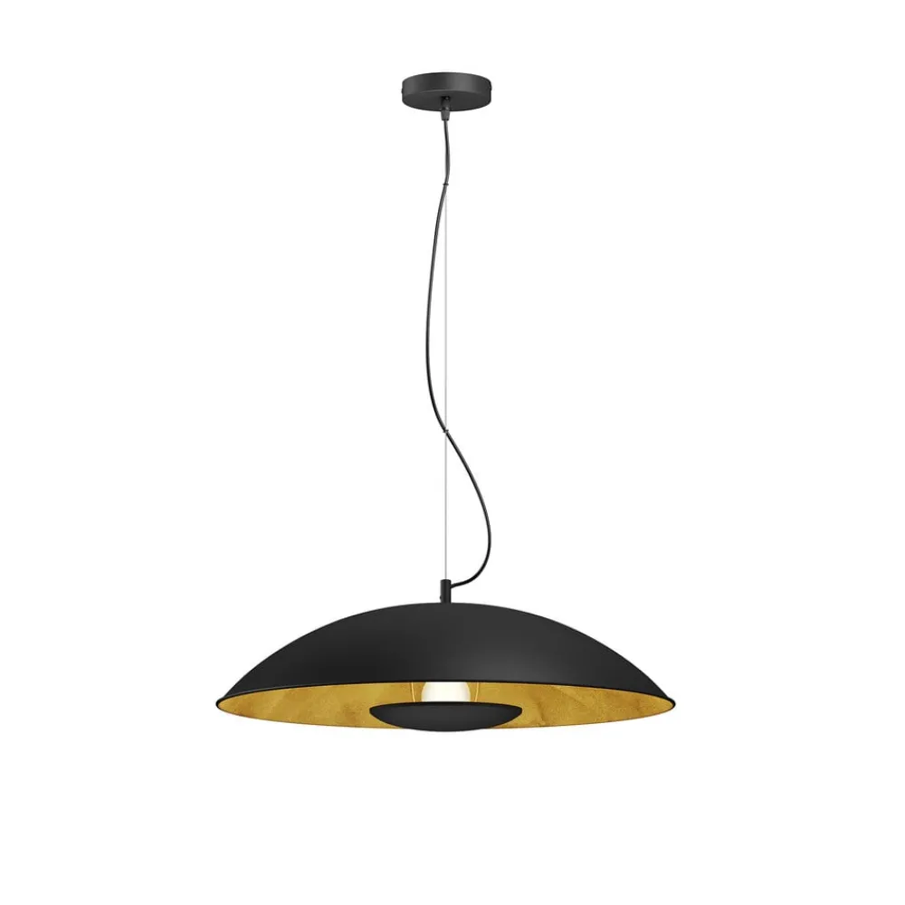 Lindby Pendellamper|Pendellamper > Emilienne pendellampe, sort, guldfarvet, Ø 60 cm