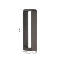 Lindby Terrassebelysning|Gadebelysning > Emima LED-gadelampe, 60 cm, antracit, aluminium