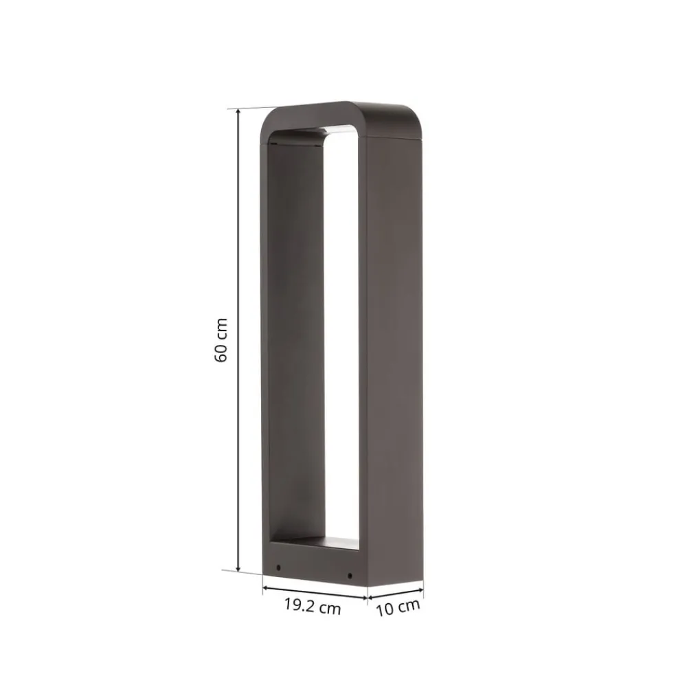 Lindby Terrassebelysning|Gadebelysning > Emima LED-gadelampe, 60 cm, antracit, aluminium