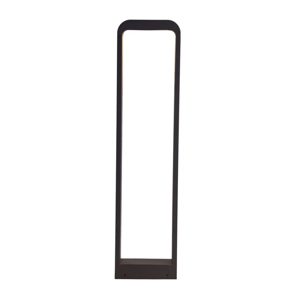 Gadebelysning ^ Lindby Emima LED-gadelampe lavet af aluminium 100 cm