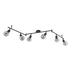 Lindby Loftlamper|Pendellamper > Eridia loftspot, sort, 6 lyskilder, langt
