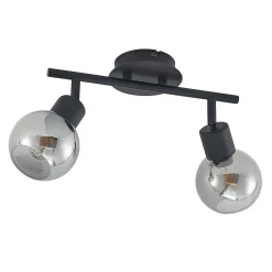 Lindby Loftlamper|Loftlamper > Eridia loftspot, sort, 2 lyskilder