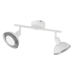 Lindby Spotlights > Erin loftspot, hvid, 2-lys, 31,5 cm, glas