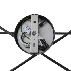 Lindby Gang|Loftlamper > Estar loftlampe, sort, metal, 6 lyskilder, Ø56cm