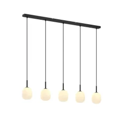 Lindby Pendellamper|Pendellamper > Etiena pendellampe, 5 lyskilder, opal glas