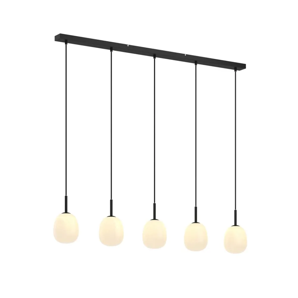 Lindby Pendellamper|Pendellamper > Etiena pendellampe, 5 lyskilder, opal glas