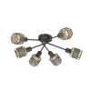 Lindby Loftlamper > Eudoria loftlampe 6 lyskilder sort/guld