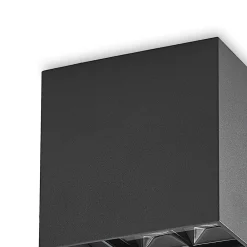 Lindby Udendørs Loftlamper > Eveta LED-loftlampe, 10 cm, antracit, aluminium, IP65