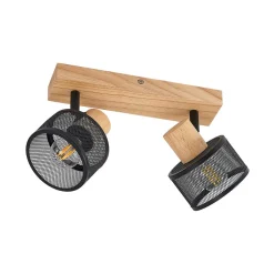 Lindby Gang|Loftlamper > Evinora loftspot af træ, 2 lyskilder