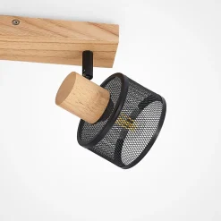 Lindby Gang|Loftlamper > Evinora loftspot af træ, 2 lyskilder