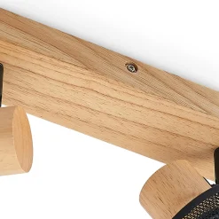 Lindby Gang|Loftlamper > Evinora loftspot af træ, 2 lyskilder