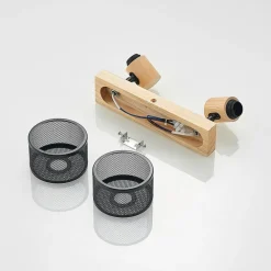 Lindby Gang|Loftlamper > Evinora loftspot af træ, 2 lyskilder