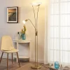 Lindby Gulvlamper|Gulvlamper > Felicia uplight med læselampe, messing