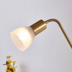 Lindby Gulvlamper|Gulvlamper > Felicia uplight med læselampe, messing