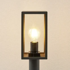 Lindby Terrassebelysning > Filimon vejlampe, 80 cm, antracit, IP44, E27