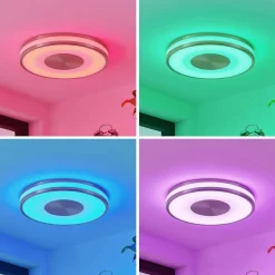 Loftlamper|Loftlamper ^ Lindby Fjella LED-loftlampe RGB-CCT-farveskifter