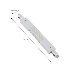 Lindby Skinnesystem > Flex-stik Linaro, hvid, 1-faset system