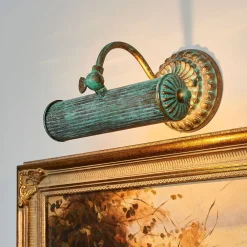 Lindby Gang|Pendellamper > gallerilampe Beno, 25 cm, metal, E14 grøn spænding