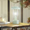 Lindby Dekorationsbelysning|Bordlamper > genopladelig bordlampe Yvette, grøn, IP44, touchdæmper