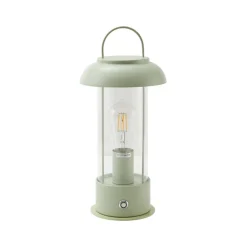 Lindby Dekorationsbelysning|Bordlamper > genopladelig bordlampe Yvette, grøn, IP44, touchdæmper