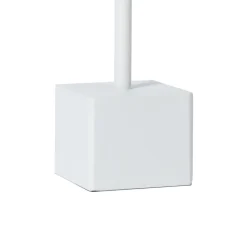 Lindby Dekorationsbelysning|Terrassebelysning > genopladelig LED-bordlampe Janea CUBE, hvid, metal