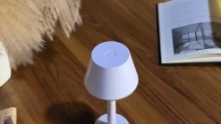 Lindby Dekorationsbelysning|Terrassebelysning > genopladelig LED-lampe Gaja, hvid, USB, IP44, RGBW, dæmpbar