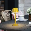 Lindby Dekorationsbelysning|Terrassebelysning > genopladelig LED-lampe Gaja, gul, USB, IP44, RGBW, dæmpbar