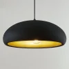Lindby Gang|Pendellamper > Gerwina pendellampe, sort/guld, metal, 40 cm, E27