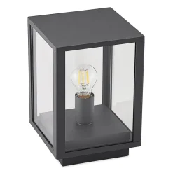 Terrassebelysning|Sokkellamper ^ Lindby Giavanna sokkellampe, 29 cm, antracit, IP44, E27
