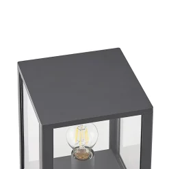 Terrassebelysning|Sokkellamper ^ Lindby Giavanna sokkellampe, 29 cm, antracit, IP44, E27