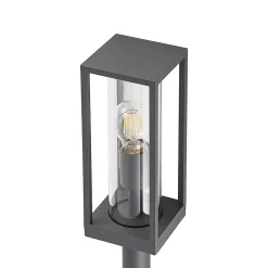 Gadebelysning ^ Lindby Giavanna vejlampe, 80 cm, antracit, IP44, E27