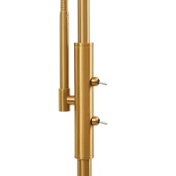 Lindby Gulvlamper|Gulvlamper > gulvlampe Aliette, guld/amber, glas, læselampe