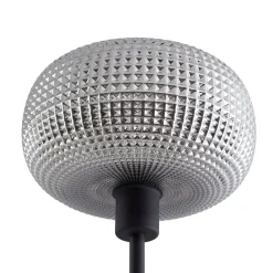 Gulvlamper|Gulvlamper ^ Lindby gulvlampe Aliette, sort/grå, glas, læselampe