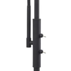 Gulvlamper|Gulvlamper ^ Lindby gulvlampe Aliette, sort/grå, glas, læselampe