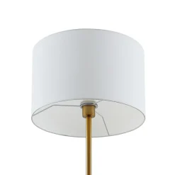 Lindby Gulvlamper|Gulvlamper > Gulvlampe Aovan, bronzefarvet, hylde, USB-port
