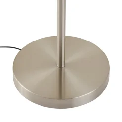 Gulvlamper|Gulvlamper ^ Lindby Gulvlampe Aovan, nikkelfarvet, hylde, USB-port