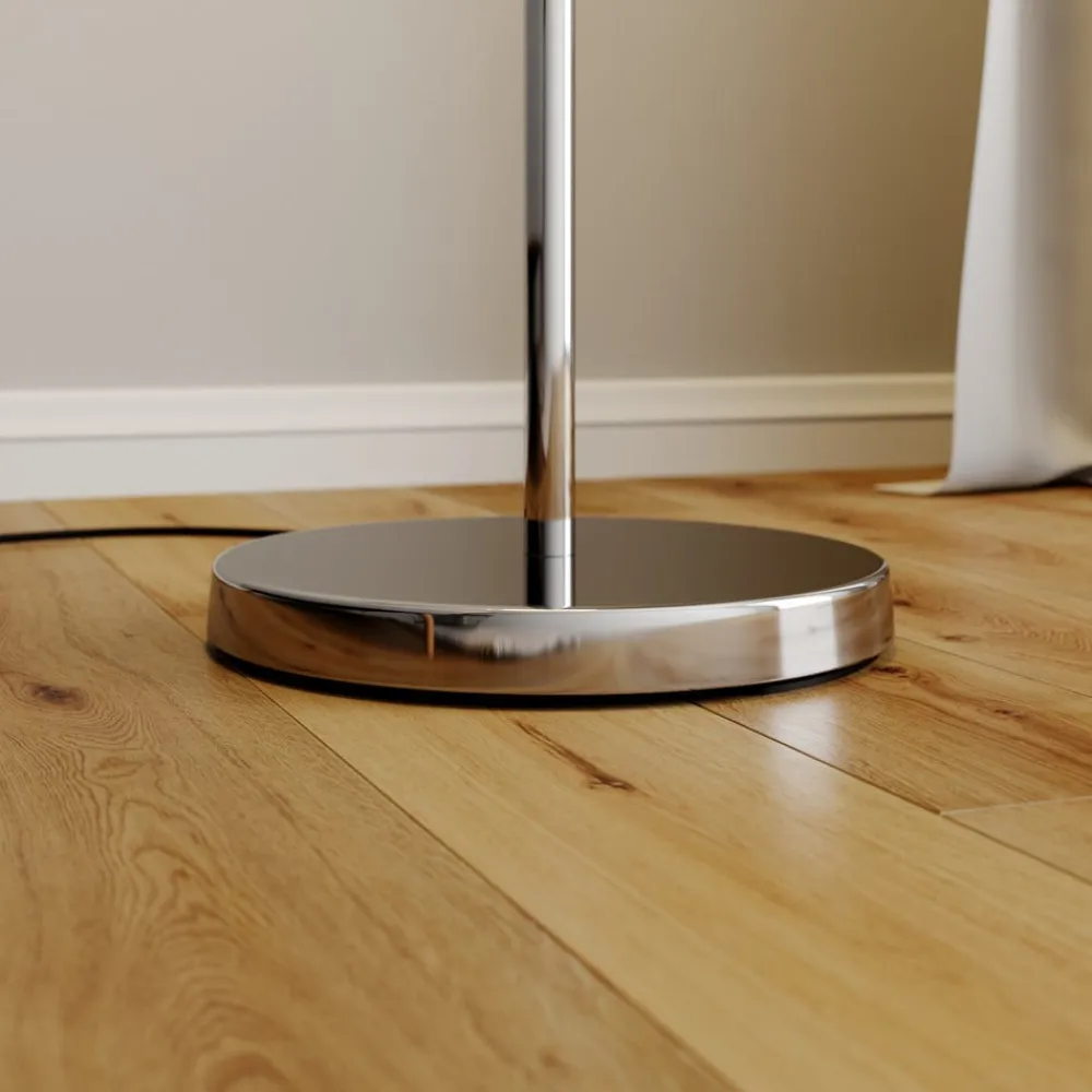 Lindby Gang|Gulvlamper > gulvlampe Benjiro, hvid, tekstil, læselampe, 150 cm