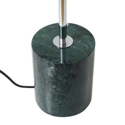 Pendellamper|Gulvlamper ^ Lindby gulvlampe Branford, retro, hvid/grøn, opalglas/marmor