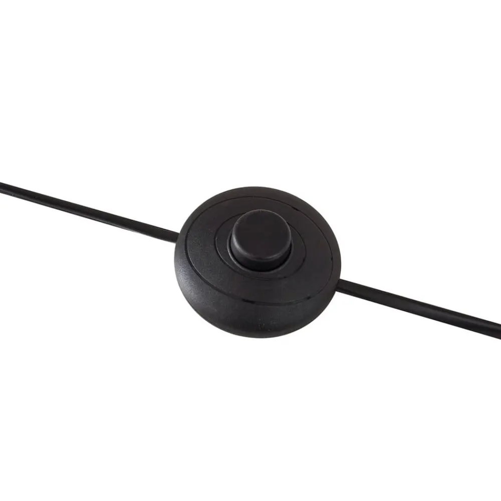 Lindby Gang|Gulvlamper > gulvlampe Charlia, hvid, valnøddetræ, højde 150 cm