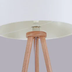 Lindby Gang|Pendellamper > gulvlampe Charlia, hvid, træ, højde 150 cm