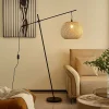 Lindby Gang|Pendellamper > gulvlampe Dabila, bambus, 165 cm høj, E27