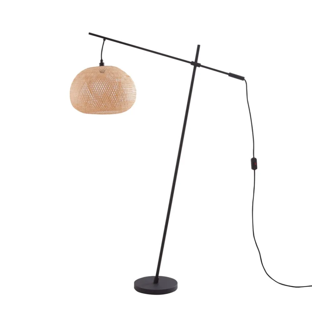 Lindby Gang|Pendellamper > gulvlampe Dabila, bambus, 165 cm høj, E27