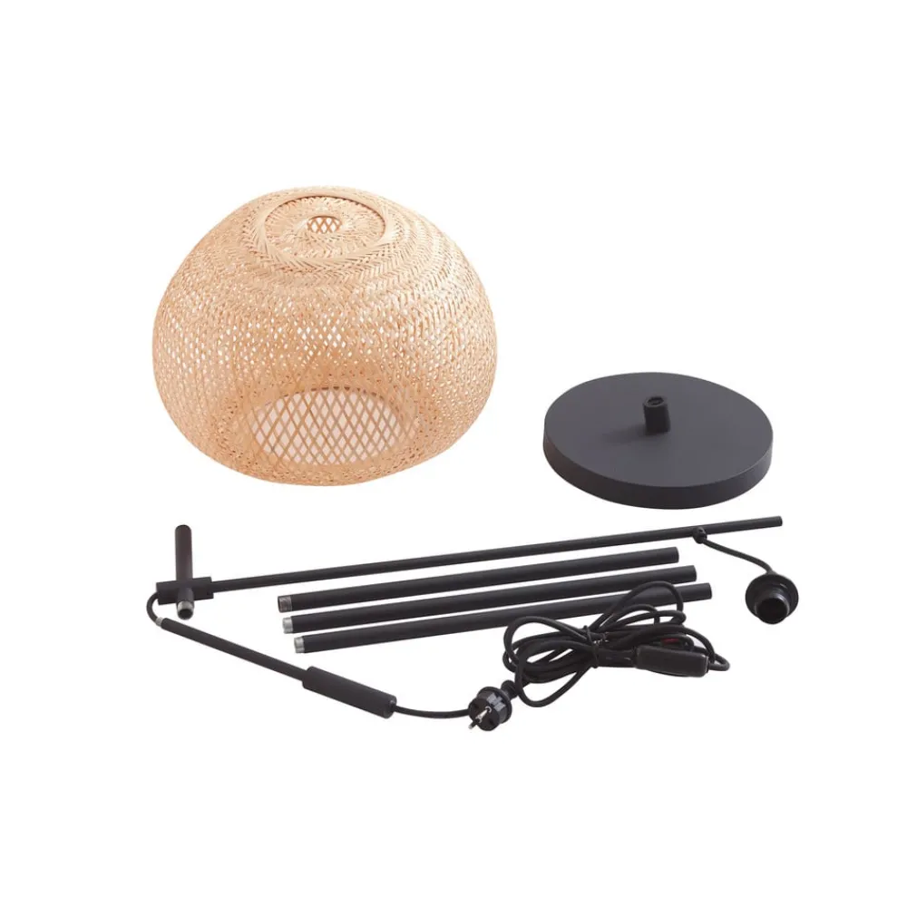 Lindby Gang|Pendellamper > gulvlampe Dabila, bambus, 165 cm høj, E27