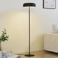 Lindby Gulvlamper|Gulvlamper > gulvlampe Edion, sort, metal